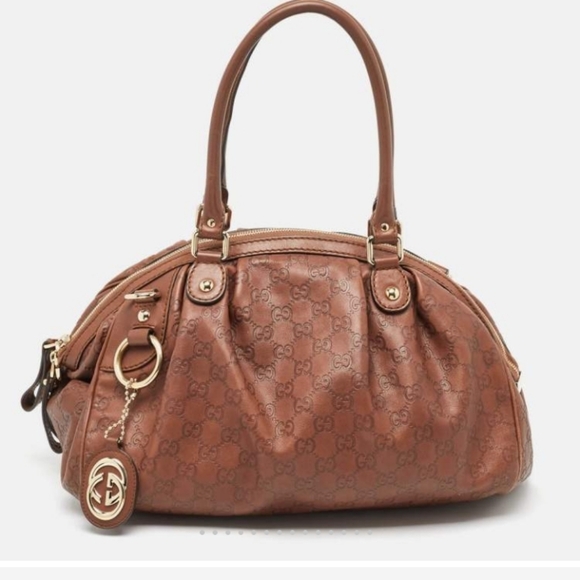 Gucci "Sukey" Guccissima Leather Handbag - Picture 1 of 11